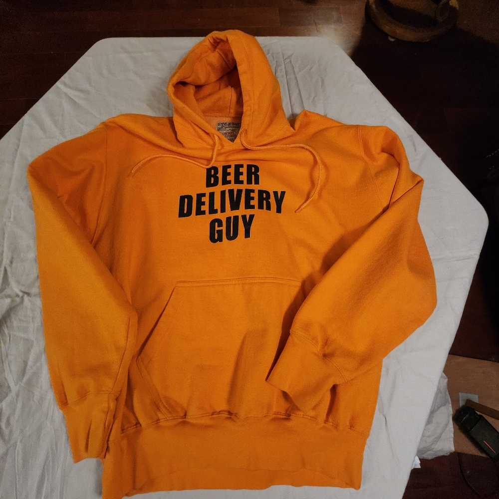 Authentic Steve and Barry's Heavy Hooded Pullover Sweatshirt - Size Medium